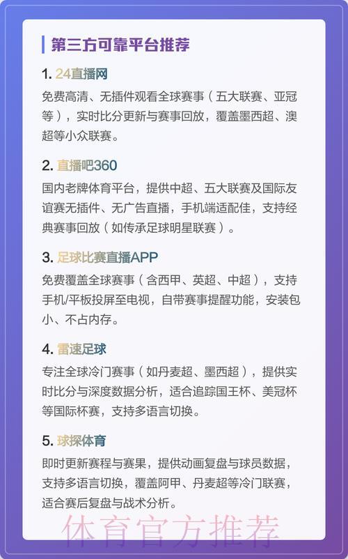 多款世界杯直播平台全面对比,哪款才是你的最佳选择? 多款世界杯直播平台全面对比,哪款才是你的最佳选择?